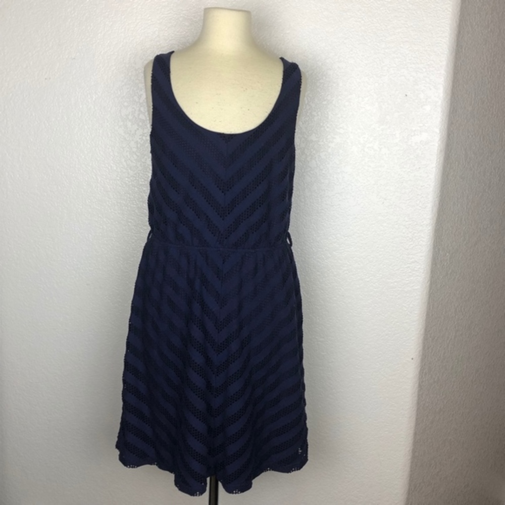 Rue21 Dark Blue Sleeveless Dress ((Medium))